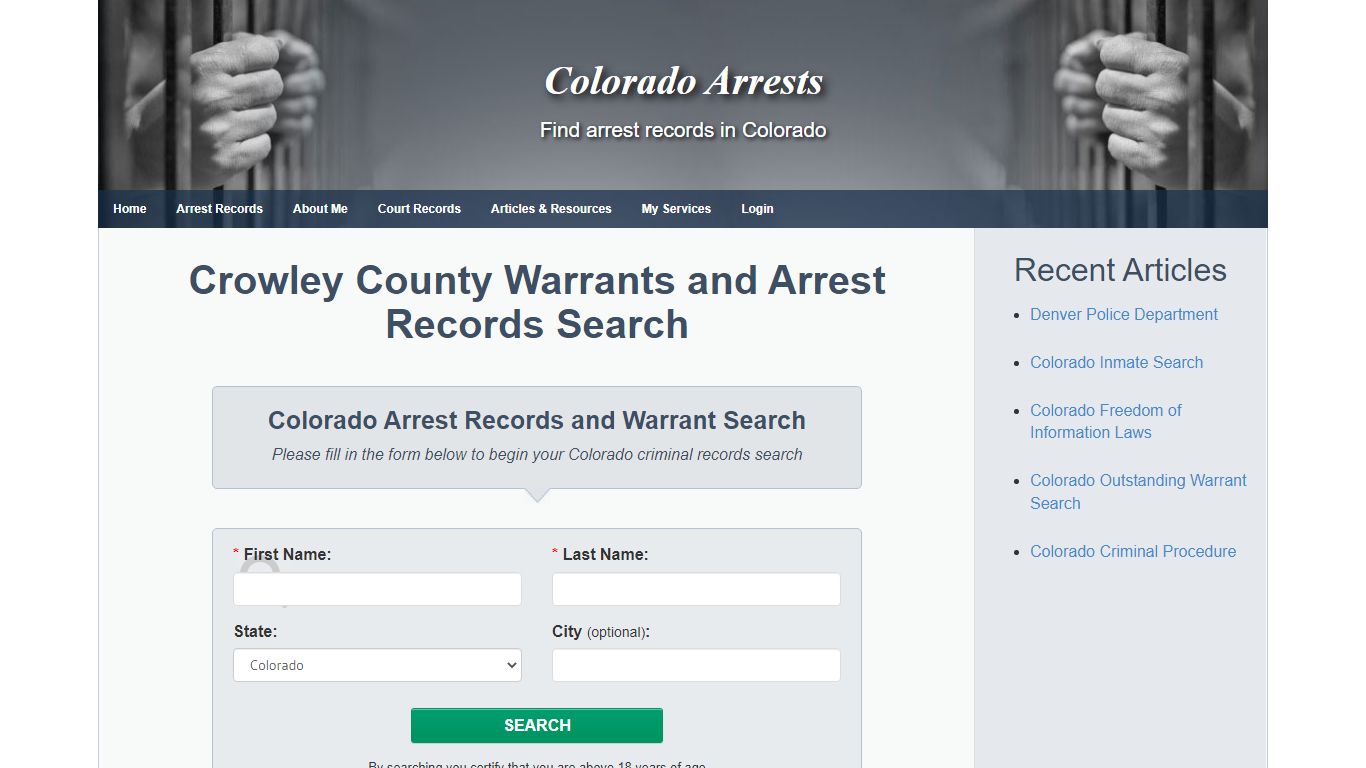 Crowley County Warrants and Arrest Records Search