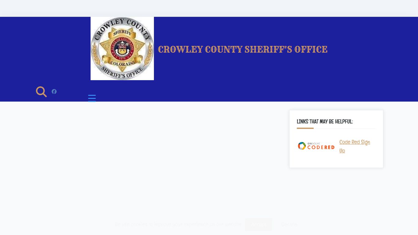 Home Page – Crowley County Sheriff's Office