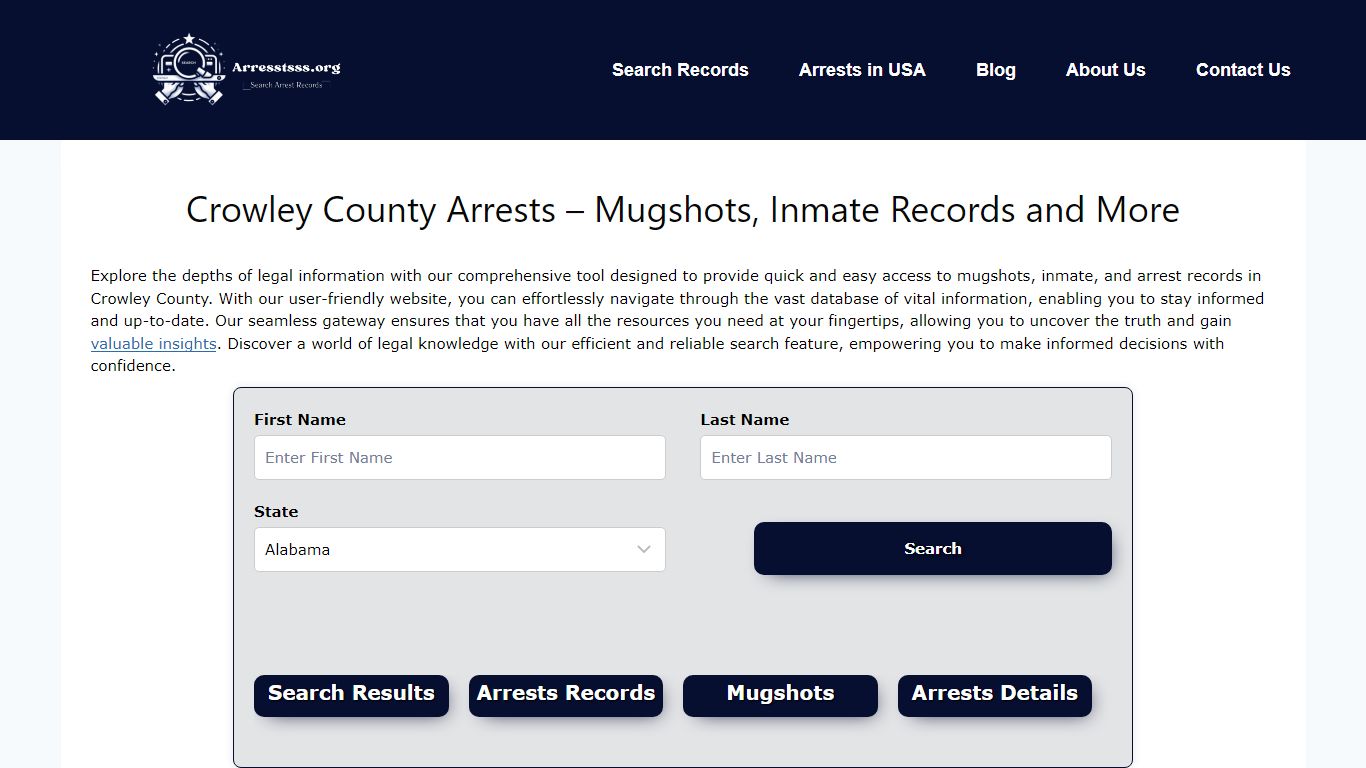 Crowley County Arrests – Mugshots, Inmate Records and More